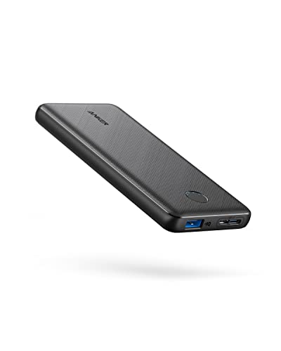 Anker Power Bank (PowerCore 10K), Compact Travel-Ready 10,000mAh Battery Pack with PowerlQ Charging Technology, 5V/3A High-Speed Charging, USB-C (In and Out) for iPhone, iPad, Samsung, Pixel, and More