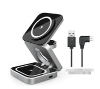 Thumbnail for 3 in 1 Sleek & Black Wireless Charging Station