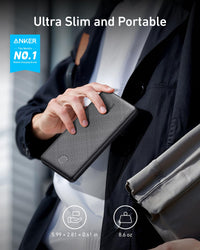 Thumbnail for Anker Power Bank (PowerCore 10K), Compact Travel-Ready 10,000mAh Battery Pack with PowerlQ Charging Technology, 5V/3A High-Speed Charging, USB-C (In and Out) for iPhone, iPad, Samsung, Pixel, and More