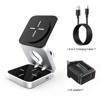 Thumbnail for 3 in 1 Sleek & Black Wireless Charging Station